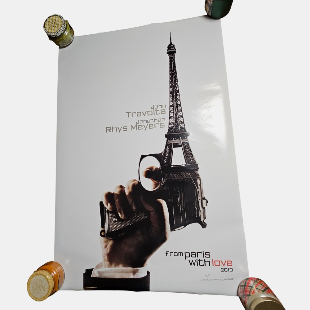From Paris with Love 2010 Promo Movie Poster 27x40 John Travolta, J Meyers D/S